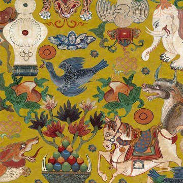 Wallpaper Incantation WP20621 52x300cm Multi-Yellow MindTheGap