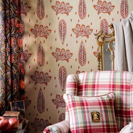 Wallpaper Bethel Batik WP30078 52x1000cm Orange-Red MindTheGap ORANGE-RED