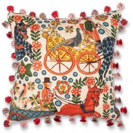 Decorative Pillow (With Filling) Fasnacht LC40193 50x50cm Multi-White MindTheGap MULTI-WHITE