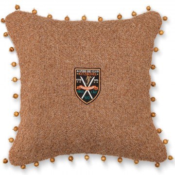 Μαξιλάρι Διακοσμητικό (Με Γέμιση) Alpine Ski Club LC40203 Multi-Brown MindTheGap
