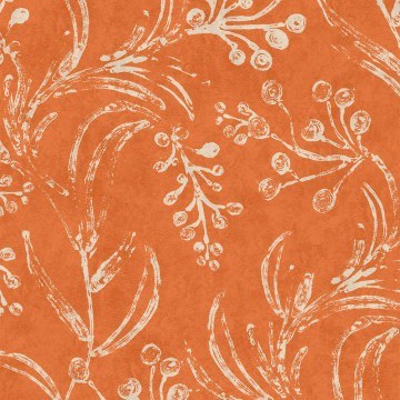 Wallpaper Wallflower WP20822 Orange-Taupe MindTheGap