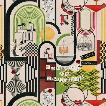 Wallpaper Piaceri Mondani WP20854 Multi MindTheGap