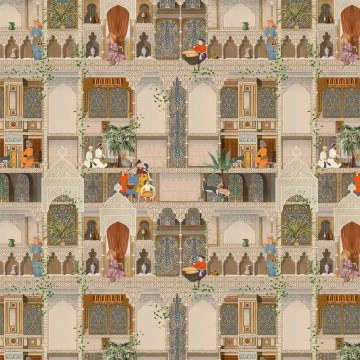 Wallpaper The Kasbah WP20755 Multi-Taupe MindTheGap