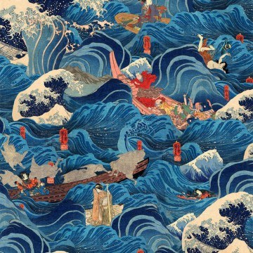 Wallpaper The Former Emperor WP20607 Multi-Blue MindTheGap
