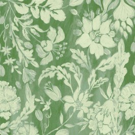 Wallpaper Flowery Ornament WP30035 Green-Taupe MindTheGap GREEN-TAUPE