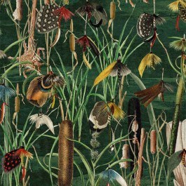 Wallpaper Fishing Flies WP20722 Multi-Green MindTheGap MULTI-GREEN
