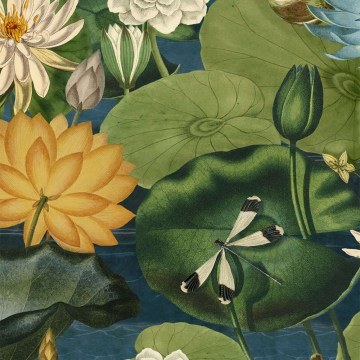 Wallpaper Lotus Blossom WP20723 Multi MindTheGap