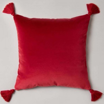 Decorative Pillow (With Filling) Sunrise Velvet LC40236 Ruby Red MindTheGap