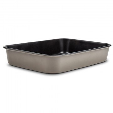 Pan Rectangular Duboko 10-103-131 40Χ28cm Black-Beige Nava