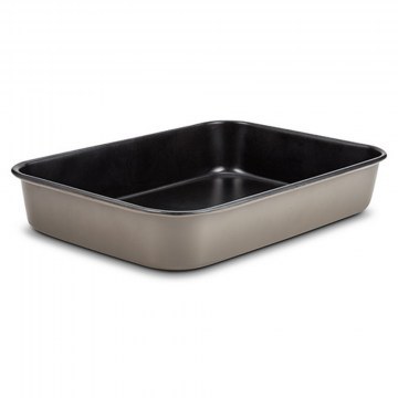 Pan Rectangular Duboko 10-103-131 40Χ28cm Black-Beige Nava