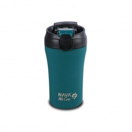 Ποτήρι - Θερμός Με Καλαμάκι We Care 10-262-150 Φ9x16,8cm 450ml Petrol Nava PETROL