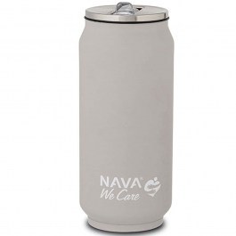 Ποτήρι - Θερμός Με Καλαμάκι We Care 10-016-044 Φ7x18,5cm 500ml Grey Nava GREY