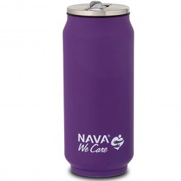 Ποτήρι - Θερμός Με Καλαμάκι We Care 10-016-041 Φ7x18,5cm 500ml Purple Nava PURPLE