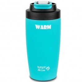 Glass-Thermos With Straw We Care 10-110-030 D8,5x18,5cm 500ml Turquoise Nava TURKUAZ