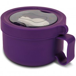 Food Container With Spoon-Fork We Care 17,5x14,5x9,5cm 850ml Purple Nava PURPLE
