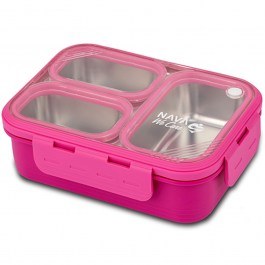 Food Container Bento We Care 10-262-001 22,2x16,2x6,5cm 800ml Magenta Nava MAGENTA