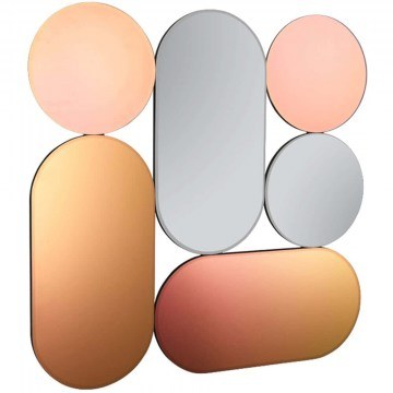 Wall Mirror Shiny 2570117 90x90cm Multi Mirrors & More