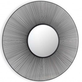 Wall Mirror Manika 2710102 D100cm Black Mirrors & More BLACK
