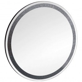 Wall Mirror Tessa 2690102 D80cm Glitter Effect Black Mirrors & More BLACK