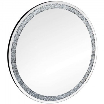 Wall Mirror Tessa 2690100 D80cm Glitter Effect Clear Mirrors & More