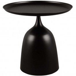 Τραπεζάκι Σαλονιού Ramona 2340102 Φ48,5x46,5cm Black BLACK