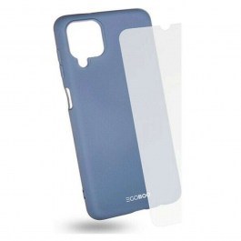 Θήκη & Γυαλί Προστασίας Για Galaxy A12 (Σετ 2Τμχ) SA12TPUGREYGL Light Grey Egoboo LIGHT GREY