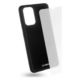 Θήκη & Γυαλί Προστασίας Για Galaxy A32 (Σετ 2Τμχ) SA32TPUBLKGL Clear-Black Egoboo CLEAR-BLACK