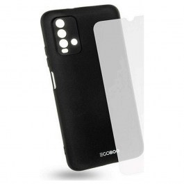 Θήκη & Γυαλί Προστασίας Για Xiaomi Redmi 9T (Σετ 2Τμχ) X9TTPUBLKGL Clear-Black Egoboo CLEAR-BLACK