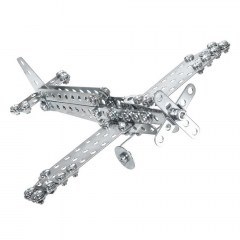 Διπλάνο - Αεροπλάνο Προπέλας 00088 Μεταλλική Κατασκευή Silver Eitech