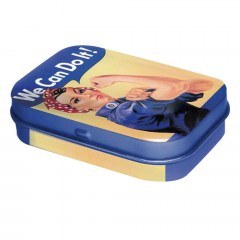 Κουτάκι Με Μέντες 15gr We can do it' 81124 Μεταλλικό 4x6x1,6cm Blue Nostalgic