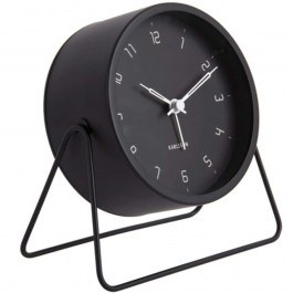 Ρολόι Επιτραπέζιο - Ξυπνητήρι Stark KA5952BK Φ13,5x6,5x13cm Matt Black Karlsson BLACK