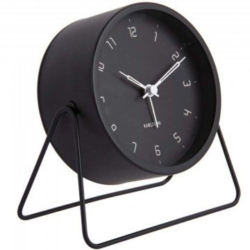 Ρολόι Επιτραπέζιο - Ξυπνητήρι Stark KA5952BK Φ13,5x6,5x13cm Matt Black Karlsson