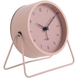 Ρολόι Επιτραπέζιο - Ξυπνητήρι Stark KA5952PI Φ13,5x6,5x13cm Matt Faded Pink Karlsson PINK