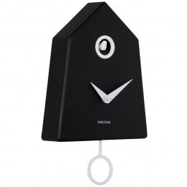 Ρολόι Τοίχου Grafico Cuckoo KA6122BK 21,5x7,4x35,5cm Black Karlsson BLACK