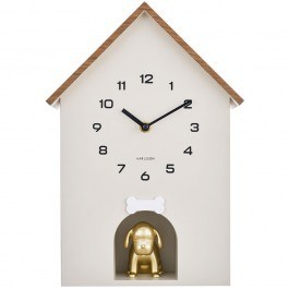 Wall Clock Dog House KA6108WG 26,5x11,5x36,5cm Warm Grey Karlsson WARM GREY