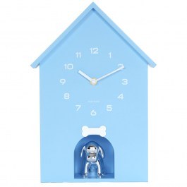 Wall Clock Dog House KA6096LB 26,5x11,5x36,5cm Soft Blue Karlsson LIGHT BLUE