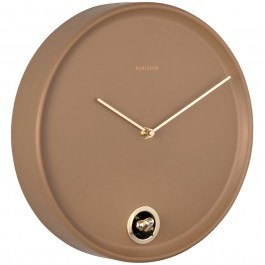 Ρολόι Τοίχου Esencia Cuckoo KA6123BR Φ30x6,2cm Mocha-Brown Karlsson MOCHA-BROWN