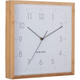 Wall Clock Neat Cuadrado KA6114WH 29,2x4,5x29,2cm Natural-White Karlsson NATURAL-WHITE