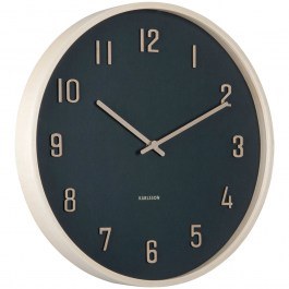 Wall Clock Nervadura KA6117BK D40,8x5,2cm Black-Light Wood Karlsson BLACK