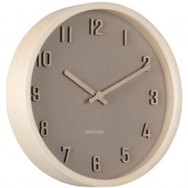 Wall Clock Nervadura Small KA6116BR D22x4,5cm Soft Brown-Light Wood Karlsson BROWN