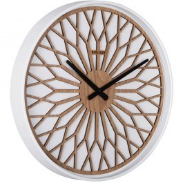 Ρολόι Τοίχου Girasol KA6092WH Φ40,6x4,8cm White-Brown Karlsson WHITE