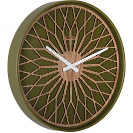 Ρολόι Τοίχου Girasol KA6092GR Φ40,6x4,8cm Luxury Green-Brown Karlsson GREEN
