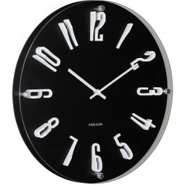 Ρολόι Τοίχου Esencia Elevated KA6090BK Φ40x5,5cm Black Karlsson BLACK