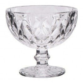 Ice Cream Bowl Kare 52.705.23 310ml D12cm Clear Cryspo Trio CLEAR