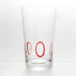 Ποτήρι Νερού Circles 52.110.50 Red Cryspo Trio RED