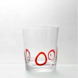 Ποτήρι Ουίσκι Circles 52.110.52 Red Cryspo Trio RED