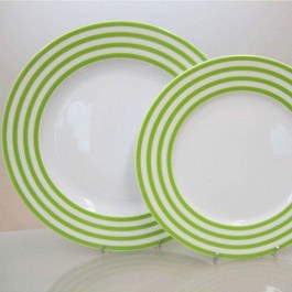 Σερβίτσιο Πιάτα Φαγητού Viva (Σετ 20Τμχ) 24.442.40 Green Cryspo Trio GREEN