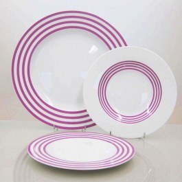 Σερβίτσιο Πιάτα Φαγητού Viva (Σετ 20Τμχ) 24.443.40 Purple Cryspo Trio PURPLE