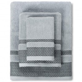 Towels Alvor (Set 3Pcs) 02.521.10 Blue-Grey Cryspo Trio BLUE-GREY