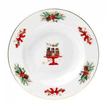 Πιάτο Βαθύ Christmas Magic 06.240.02 Φ22cm Multi Cryspo Trio